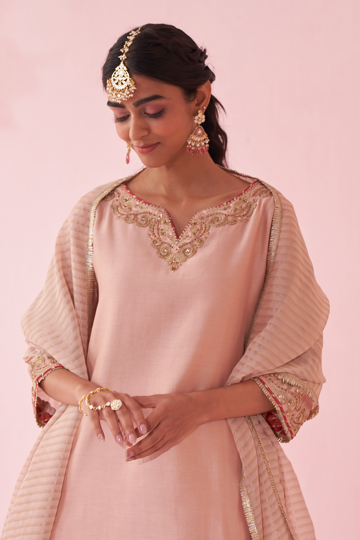 Gehna Blush Pink Sharara Set