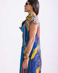 Floral Cape, Sass Bustier and Sass Skirt