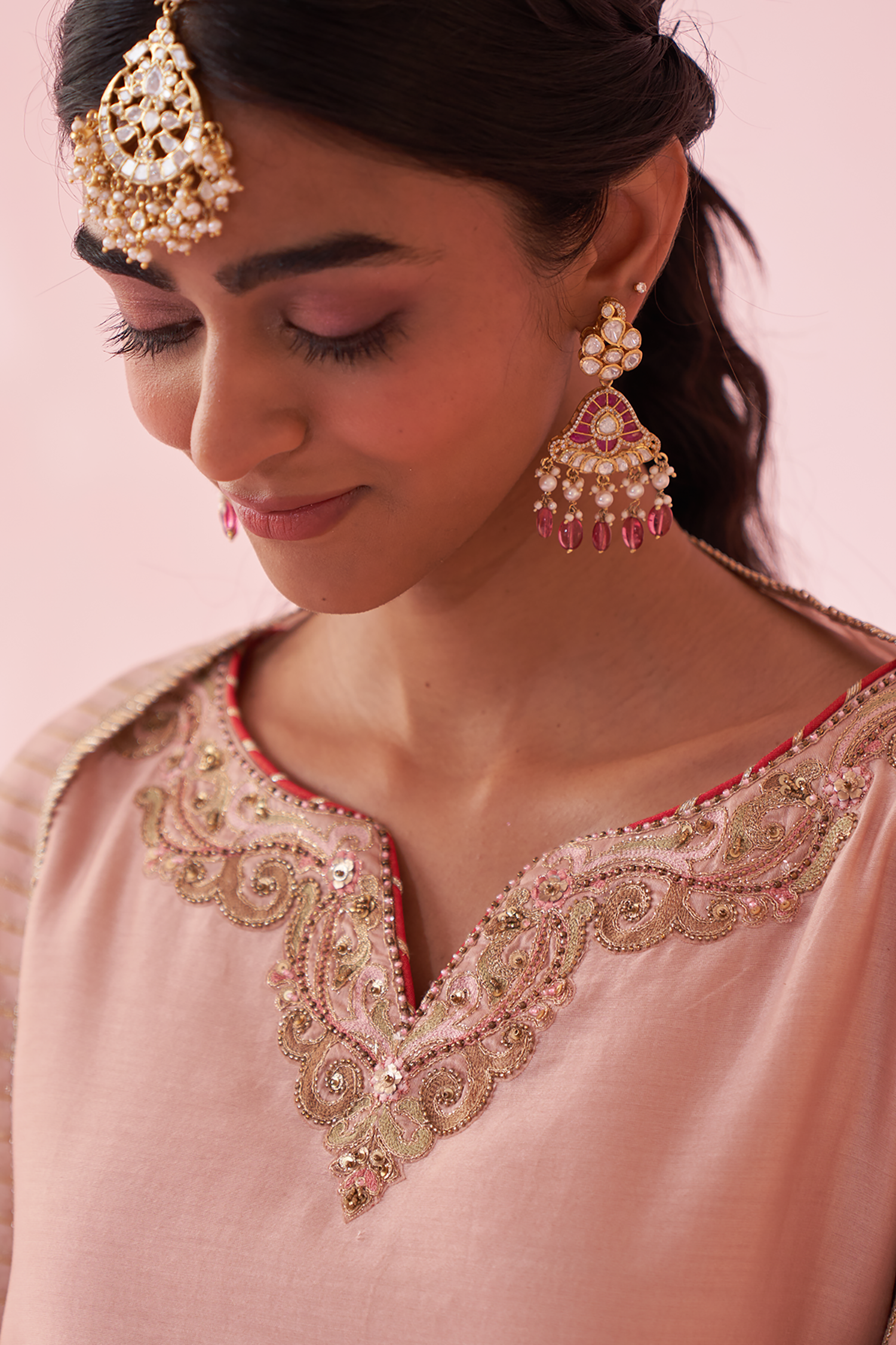 Gehna Blush Pink Sharara Set