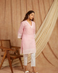 Pink Self Adorned Co-Ord Set Set Of 2