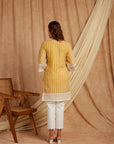 Beige Self Adorned Co-Ord Set Set Of 2