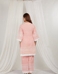 Strawberry Thread Embroidered Cotton Co-Ord Set Of 2