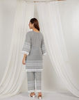Jamun Thread Embroidered Cotton Co-Ord Set Of 2