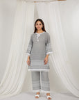 Jamun Thread Embroidered Cotton Co-Ord Set Of 2