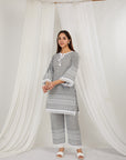 Jamun Thread Embroidered Cotton Co-Ord Set Of 2