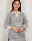 Jamun Thread Embroidered Cotton Co-Ord Set Of 2