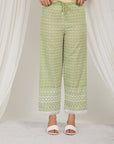 Avocado Thread Embroidered Cotton Co-Ord Set Of 2