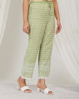 Avocado Thread Embroidered Cotton Co-Ord Set Of 2