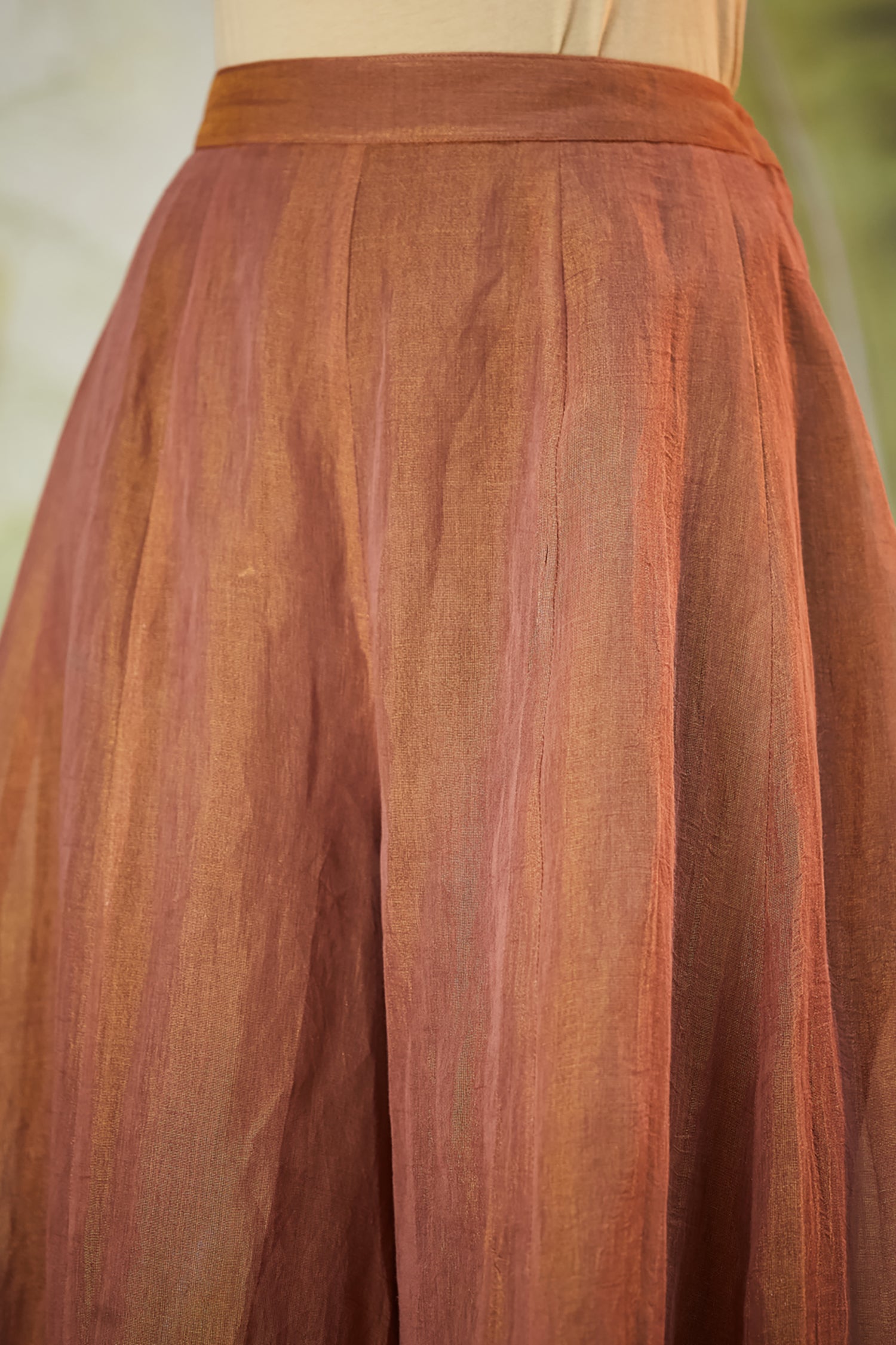 Lachka Gota Machine Work Kurta Set - Brown