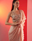 Hand Crafted Blouse with Intricate Geometrical