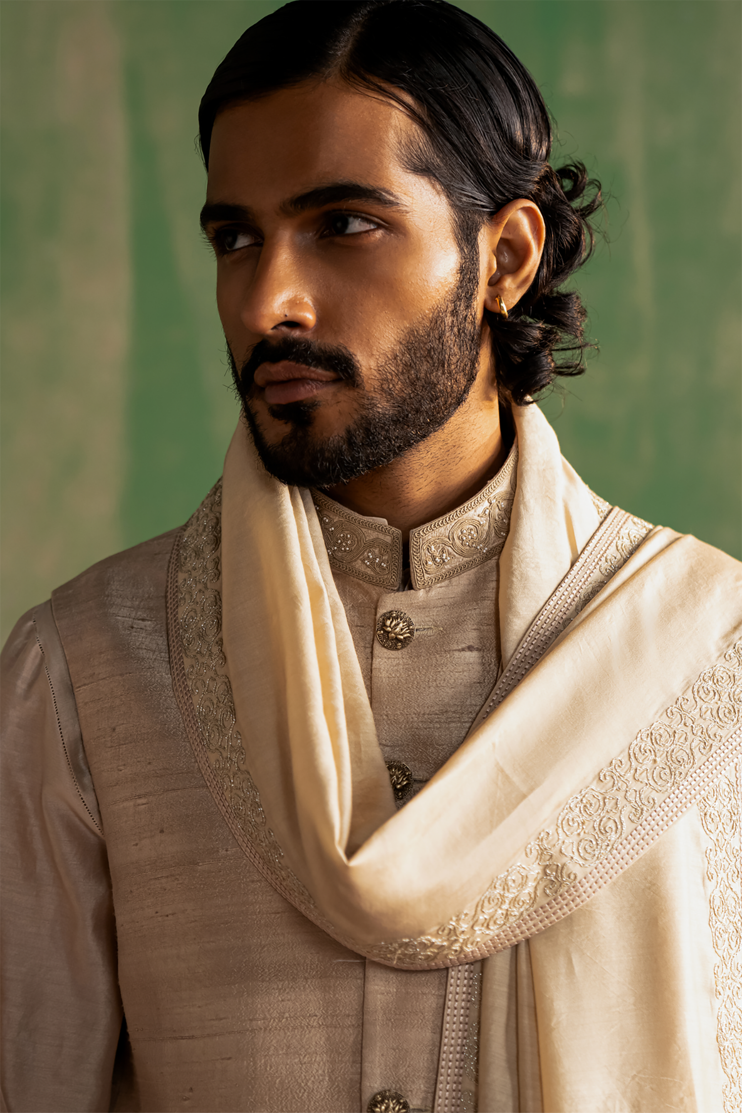 Vishant Beige Bandi Set