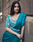 Aprajita Teal Saree