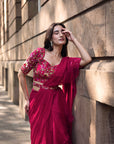 Petunia Pink Saree