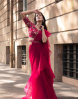 Petunia Pink Saree