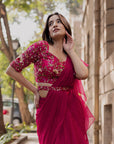 Petunia Pink Saree