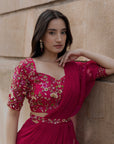 Petunia Pink Saree