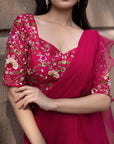 Petunia Pink Saree