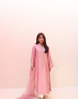 Khushboo & Pankaj Rose Blush Embroidered Kurta Set