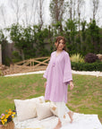 Khushboo & Pankaj Lilac Cotton Kurta Set