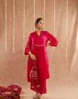 Gulmeher Kurta Set With Pant And Potli Bag - Set Of 3