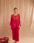 Gulabo Co-Ord Set With Pants And Potli Bag - Set Of 3