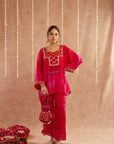 Gulabo Co-Ord Set With Pants And Potli Bag - Set Of 3