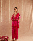 Gulabo Co-Ord Set With Pants And Potli Bag - Set Of 3
