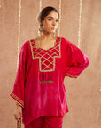 Gulabo Co-Ord Set With Pants And Potli Bag - Set Of 3