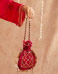 Gulabo Co-Ord Set With Pants And Potli Bag - Set Of 3