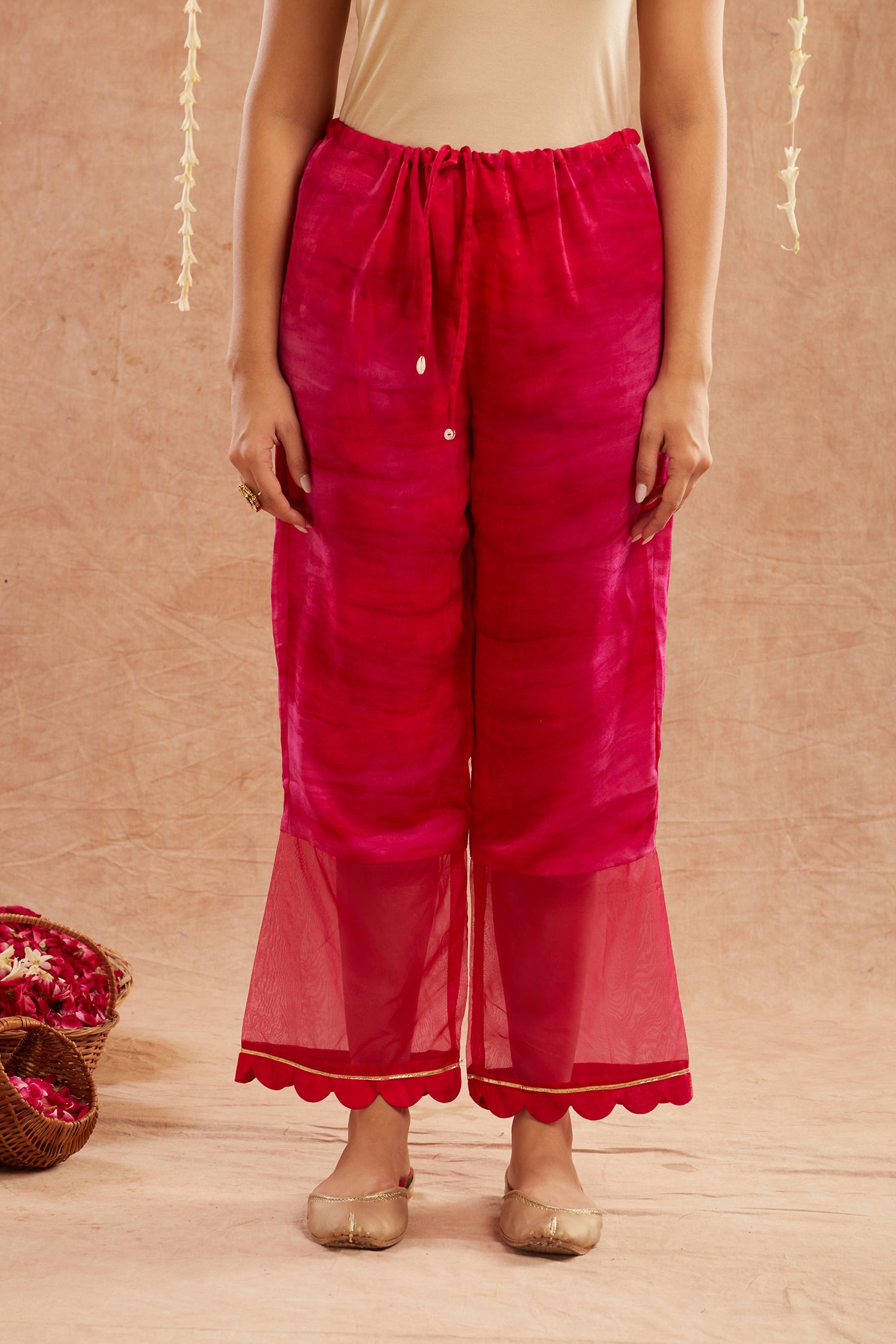 Gulbahar Suit Set With Pants And Potli Bag - Set Of 4