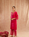 Gulbahar Suit Set With Pants And Potli Bag - Set Of 4