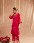 Gulbahar Suit Set With Pants And Potli Bag - Set Of 4
