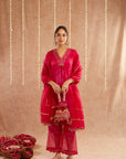 Gulbahar Suit Set With Pants And Potli Bag - Set Of 4