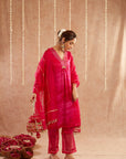 Gulbahar Suit Set With Pants And Potli Bag - Set Of 4