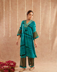 Jashn-E-Phirozi Suit Set With Pants And Potli Bag - Set Of 3