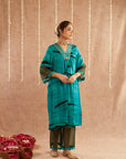 Jashn-E-Phirozi Suit Set With Pants And Potli Bag - Set Of 4