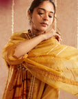 Sunehri Shab Suit Set With Pants And Potli Bag - Set Of 4