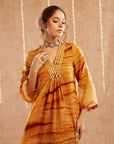 Sunehri Shab Kurta Set With Pants And Potli Bag - Set Of 3