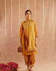 Kesar Noor Suit Set With Dhoti Pants And Potli Bag - Set Of 4