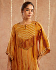 Haldi Co-Ord Set With Pants And Potli Bag - Set Of 3
