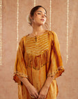 Haldi Co-Ord Set With Pants And Potli Bag - Set Of 3
