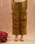 Mehendi Mahtab Suit Set With Pants And Potli Bag - Set Of 4