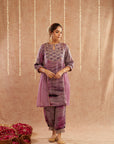 Jamuni Jalwa Kurta Set With Dhoti Pants And Potli Bag - Set Of 3