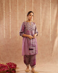 Jamuni Jalwa Kurta Set With Dhoti Pants And Potli Bag - Set Of 3