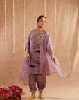 Jamuni Jalwa Suit Set With Dhoti Pants And Potli Bag - Set Of 4