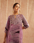Jamuni Jalwa Kurta Set With Dhoti Pants And Potli Bag - Set Of 3