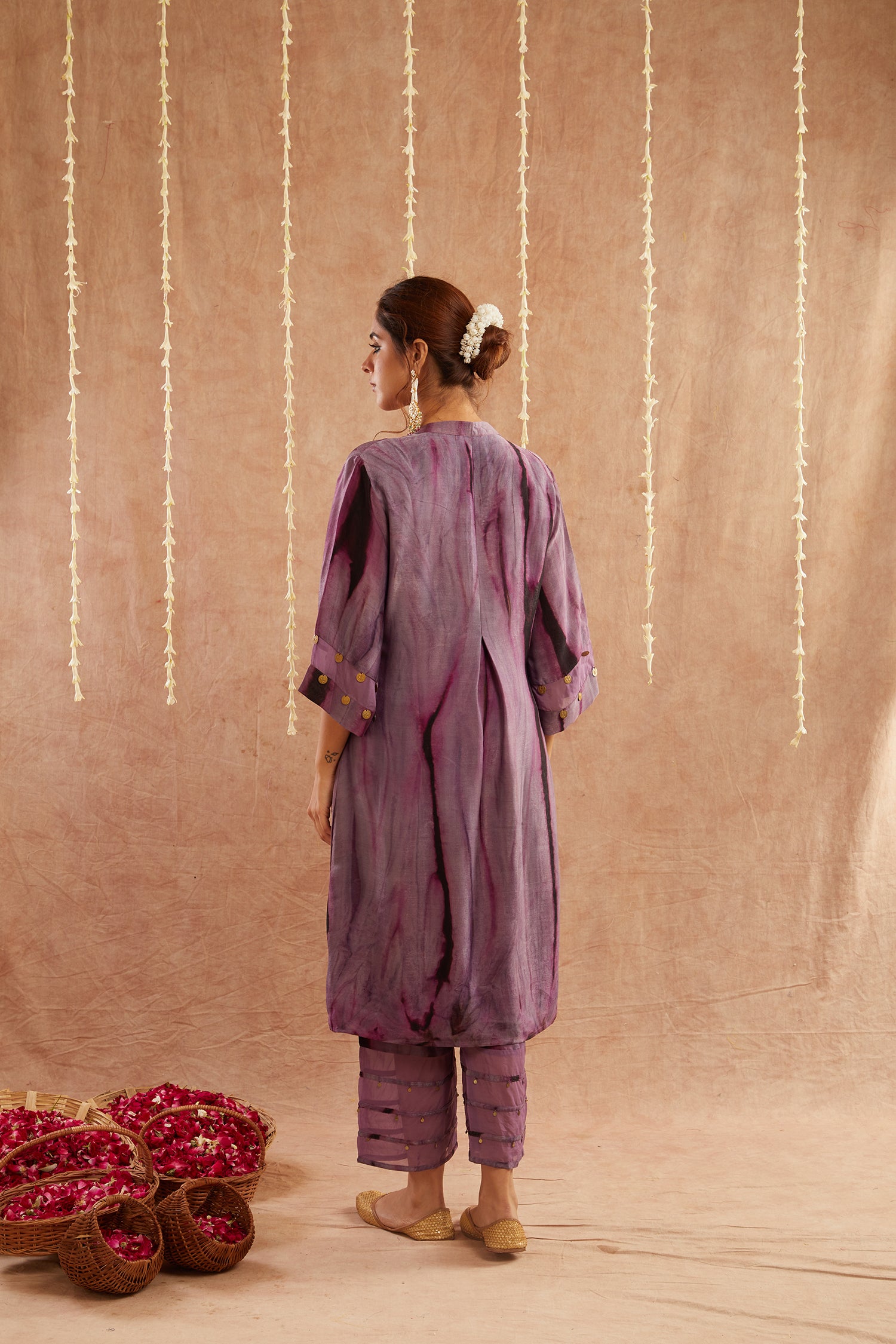 Jamni Suit Set With Pants And Potli Bag - Set Of 4