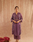 Jamni Kurta Set With Pant And Potli Bag - Set Of 3