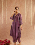 Jamni Suit Set With Pants And Potli Bag - Set Of 4