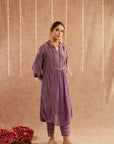 Jamni Kurta Set With Pant And Potli Bag - Set Of 3